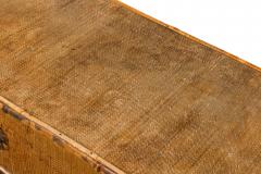 Bamboo and woven rattan veneer 3 drawer chest of drawers - 4670077