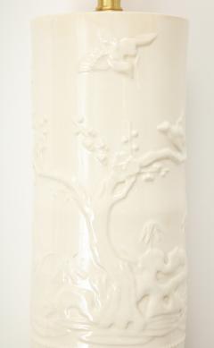 Banc de Chine Ivory Porcelain Lamps - 1173238