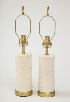 Banc de Chine Ivory Porcelain Lamps - 1174923