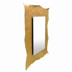 Banci 1970s Hammered Gilt frame Mirror - 980435