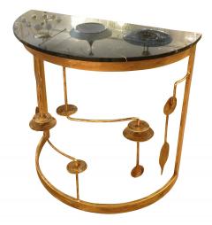 Banci Pair of Gilded Demilune Consoles by Banci - 265542