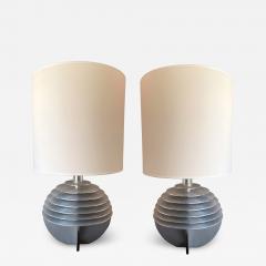 Banci Pair of Metal Saturn Lamps by Banci Italy 1970s - 2841291