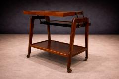 Bar Cart in Imbuia wood Metal Ming Moveis 1950s - 4551168