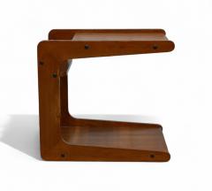 Bar cart in Hardwood Geraldo de Barros for Hobjeto 1970s Lot 506 - 4338171