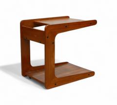 Bar cart in Hardwood Geraldo de Barros for Hobjeto 1970s Lot 506 - 4338177