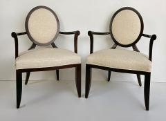 Barbara Barry Barbara Barry Baker Dining Chairs Newly Upholstered Set of 8 2 Arm 6 Side - 4571991