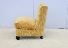 Barbara Barry Barbara Barry For Baker Slipper Chairs In Mohair Upholstery - 4303780