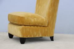 Barbara Barry Barbara Barry For Baker Slipper Chairs In Mohair Upholstery - 4303781
