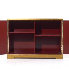 Barbara Barry Barbara Barry for Baker Mid Century Gold Leaf Cabinet Credenza - 3904796