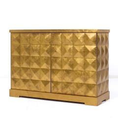 Barbara Barry Barbara Barry for Baker Mid Century Gold Leaf Cabinet Credenza - 3904800