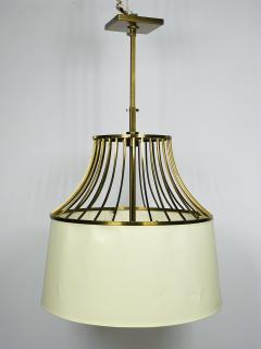 Barbara Barry Bronze Linen Chandelier by Barbara Barry for Baker Made in Italy - 3154118