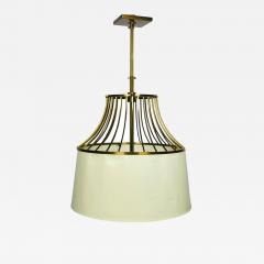 Barbara Barry Bronze Linen Chandelier by Barbara Barry for Baker Made in Italy - 3154152