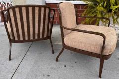Barbara Barry Pair of Barbara Barry for McGuire Furniture Indoor Outdoor Lounge Chairs - 3662635