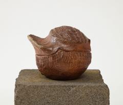 Barbara Delfosse Barbara Delfosse French Incised Ceramic Bird Box c 1950 60 - 3027485