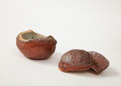 Barbara Delfosse Barbara Delfosse French Incised Ceramic Bird Box c 1950 60 - 3027489