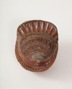 Barbara Delfosse Barbara Delfosse French Incised Ceramic Bird Box c 1950 60 - 3027490