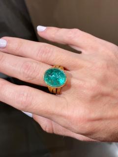Barbara Heinrich Certified Paraiba Tourmaline Gold Ring Barbara Heinrich 2025 - 4711320