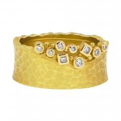 Barbara Heinrich White Diamond Yellow Gold Carved Glacier Ring Barbara Heinrich 2025 - 4714282