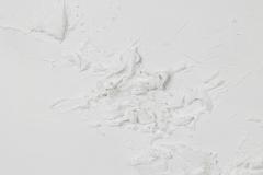 Barbara Kiskovski Abstract Mixed Media White Textural Painting on Canvas - 4514540