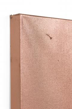 Barbara Kiskovski Mixed Media Metallic Copper Textural Painting on Canvas - 4514534