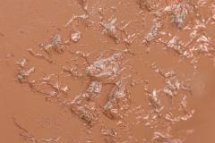 Barbara Kiskovski Mixed Media Metallic Copper Textural Painting on Canvas - 4514535