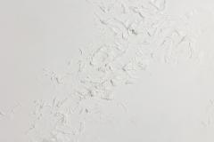 Barbara Kiskovski Triptych of White Textural Paintings on Canvas - 4514581