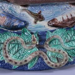 Barbizet Palissy Majolica Palissy Fish Platter - 2542005