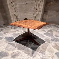 Barney Flagg 1960s Drexel Barney Flagg Walnut Wedge Tripod Table - 3686954