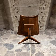 Barney Flagg 1960s Drexel Barney Flagg Walnut Wedge Tripod Table - 3686962