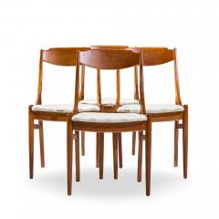 Barney Flagg Barney Flagg for Drexel Parallel Mid Century Walnut Dining Chairs Set of 4 - 4527490