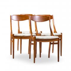 Barney Flagg Barney Flagg for Drexel Parallel Mid Century Walnut Dining Chairs Set of 4 - 4527658