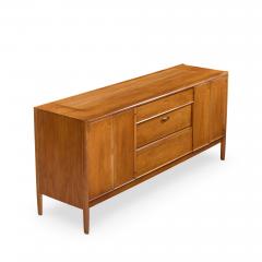 Barney Flagg Barney Flagg for Drexel Parallel Mid Century Walnut and Cane Credenza and Hutch - 4524026