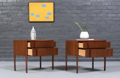 Barney Flagg Mid Century Modern Parallel Night Stands by Barney Flagg for Drexel - 4566015
