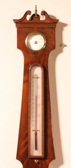Barometer In Walnut 19th Century - 3286946