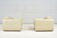 Baron Lounge Chairs by Robert Haussmann for Stendig Cream Leather 1970 - 2751433