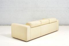 Baron Sofa by Robert Haussmann for Stendig Cream Leather 1970 - 3322563