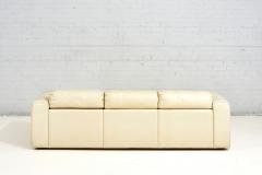 Baron Sofa by Robert Haussmann for Stendig Cream Leather 1970 - 3322567