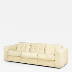 Baron Sofa by Robert Haussmann for Stendig Cream Leather 1970 - 3324290