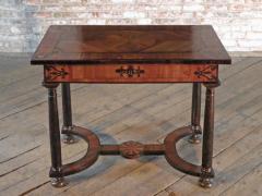 Baroque 17th Century Italian or Maltese Marquetry Center table or Desk - 1300953