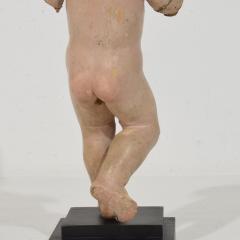 Baroque Baby Jesus Nino Santo Figure Carved Wood Spanish Circa 1650 1750 - 4509007