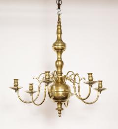 Baroque Brass Six Light Chandelier - 3008589