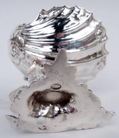 Baroque Classical Sterling Silver Scallop Shell Dolphin Footed Bowl - 4386030