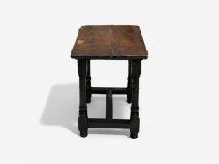 Baroque Continental Oak Rustic Side Table 17th C  - 4059567