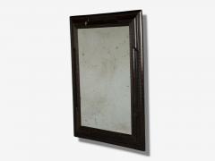 Baroque Ebonized Wood Dutch Ripple Frame Large Wall Mirror 19th C  - 4113078