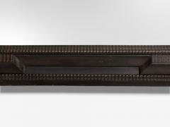 Baroque Ebonized Wood Dutch Ripple Frame Large Wall Mirror 19th C  - 4113082