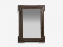 Baroque Monumental Dutch Ripple Frame Wall Mirror Ebonized Wood 19th c  - 4553223