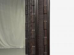 Baroque Monumental Dutch Ripple Frame Wall Mirror Ebonized Wood 19th c  - 4553227