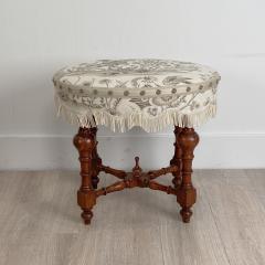 Baroque Oval Stool Italy 19th Century - 1753921