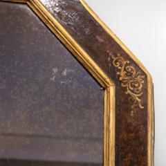 Baroque Period Amber Paint And Parcel Gilt Octagonal Mirror Frame - 1363493