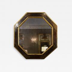 Baroque Period Amber Paint And Parcel Gilt Octagonal Mirror Frame - 1363799